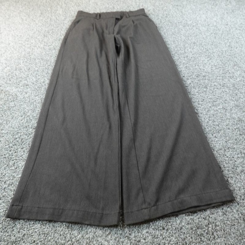 American Eagle Pants Womens 2 Gray Chino Wide Leg Trouser High Rise Stretch Flex